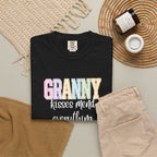 Granny Pastel Patchwork T-Shirt — Retro Rainbow 'GRANNY' Graphic Tee