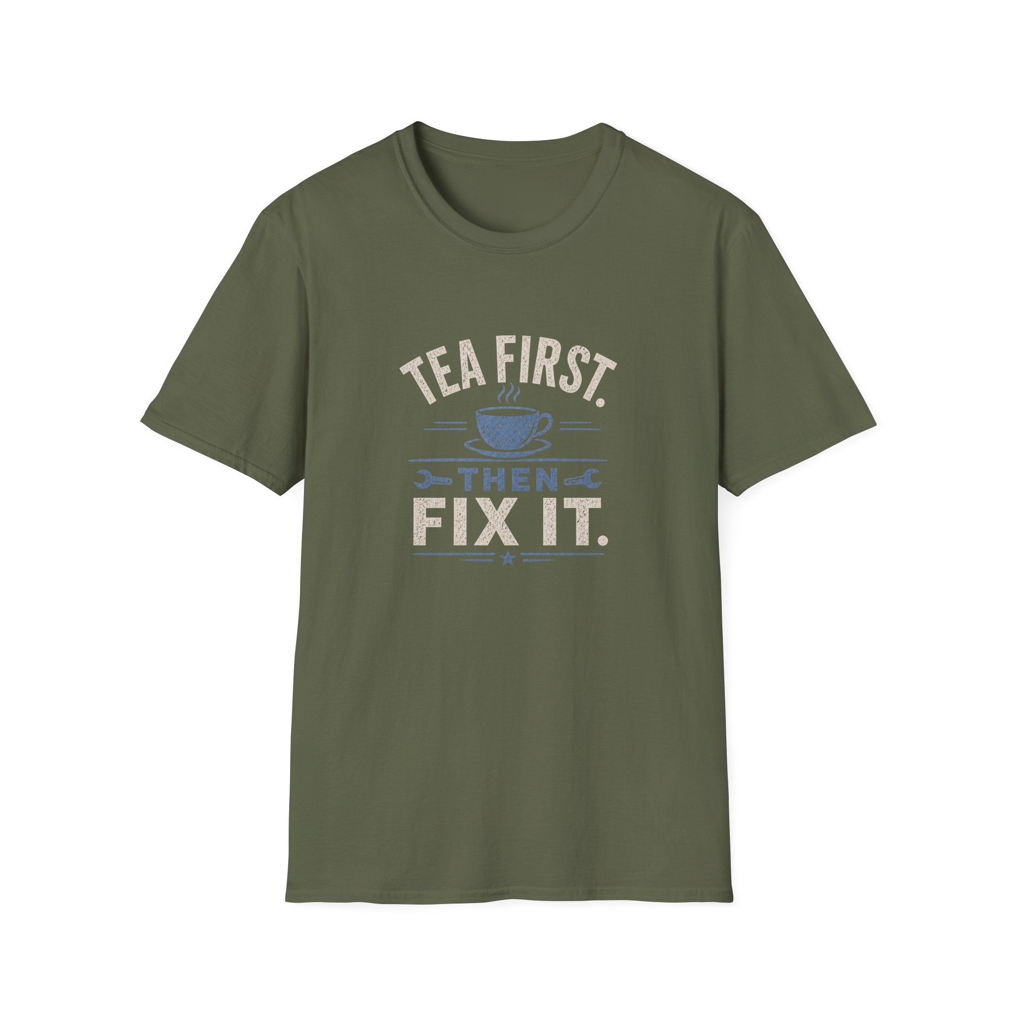 Tea First Then Fix It T-Shirt — Funny Repair Lover Tea Shirt