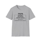 Papa Warning: Unlimited Biscuit Access T-Shirt