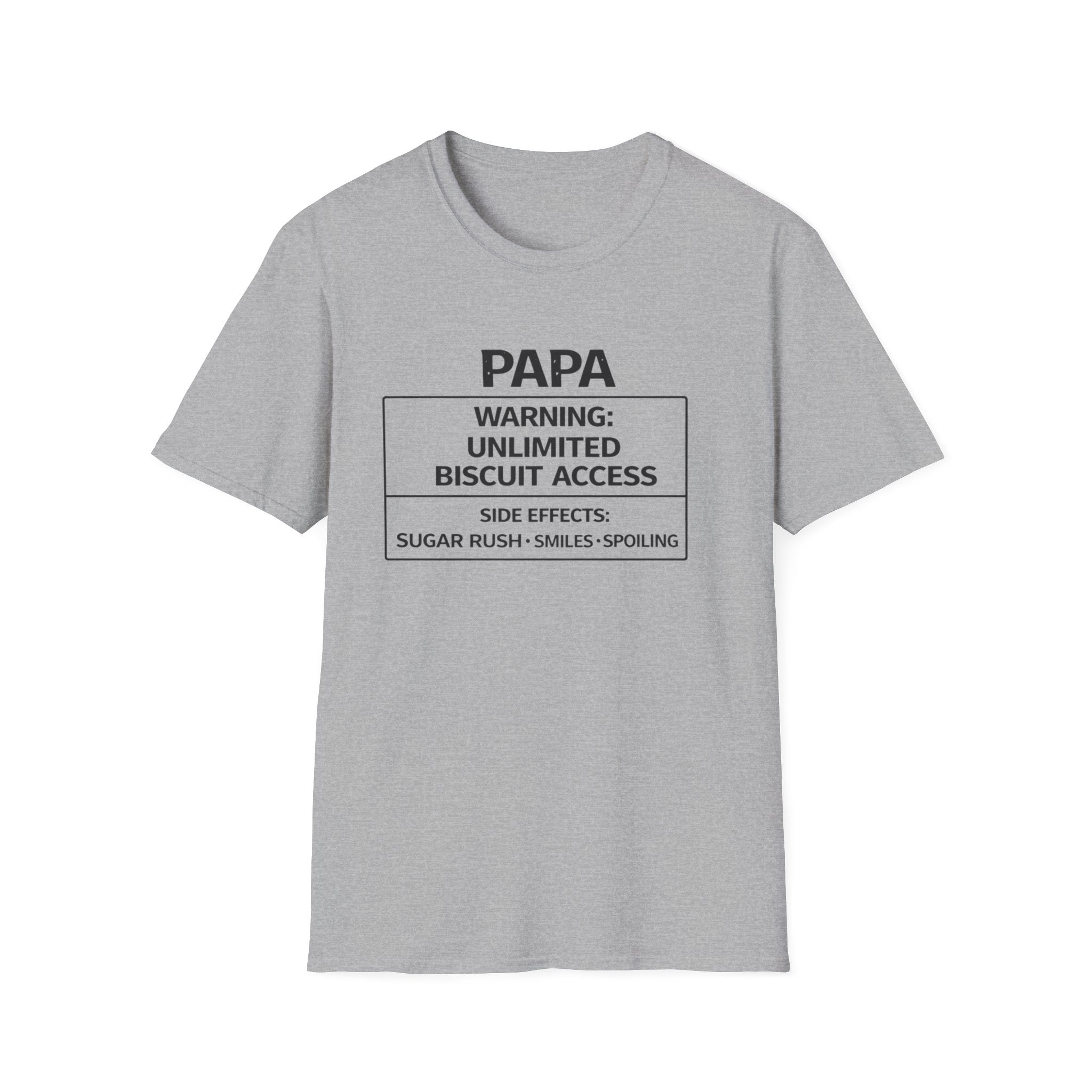 Papa Warning: Unlimited Biscuit Access T-Shirt