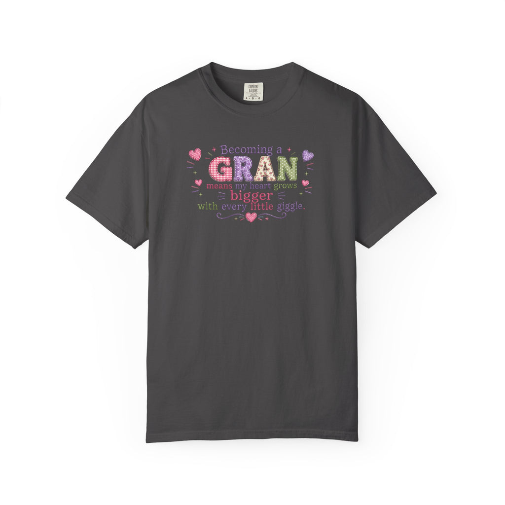 Heartfelt Gran T-Shirt - Becoming a Gran Means My Heart Grows Bigger