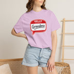 Hello My Name Is Grandma T-Shirt — Funny Grandma Name Tag Tee