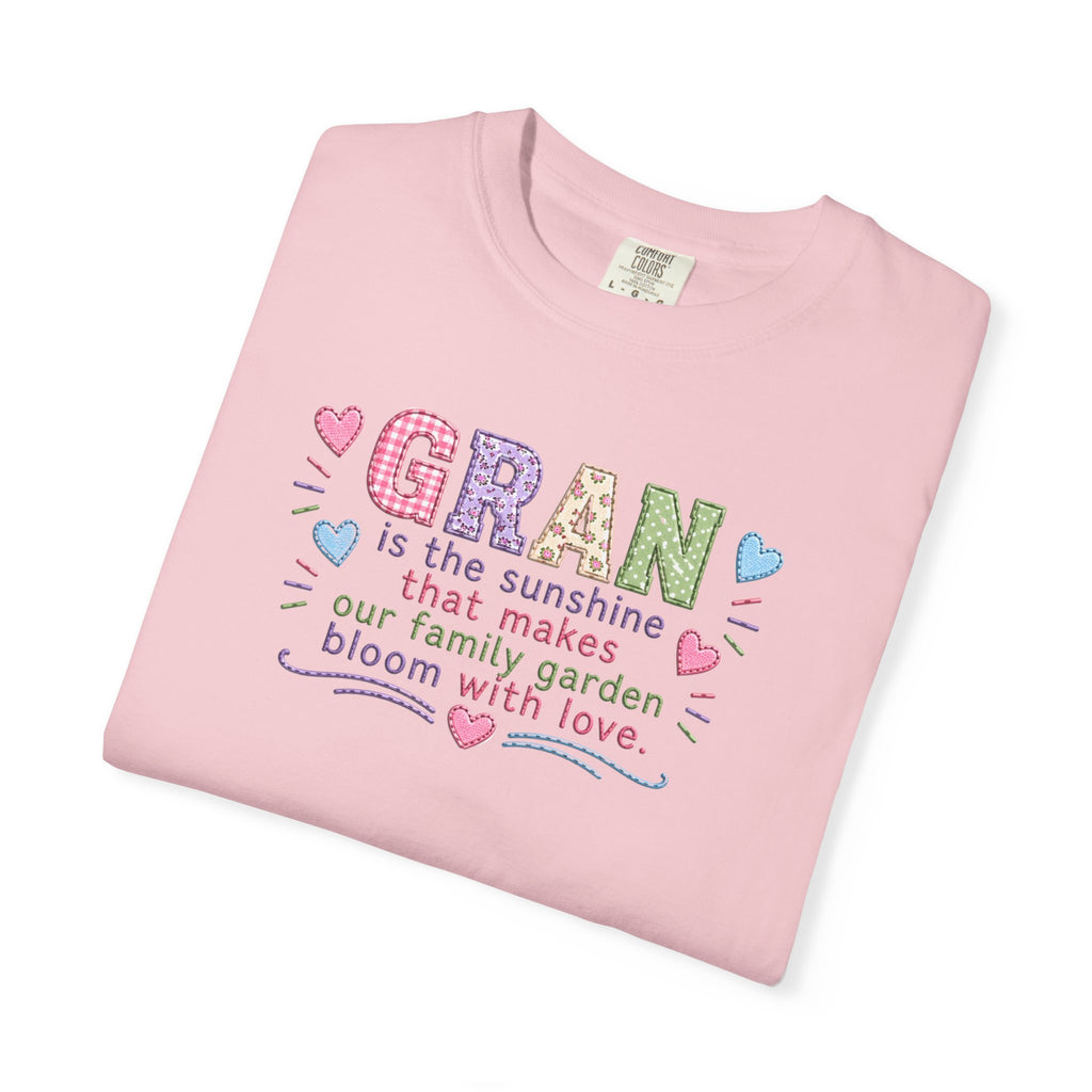 Grandma Floral T-Shirt — "GRAN is the sunshine that makes our family garden bloom with love"
