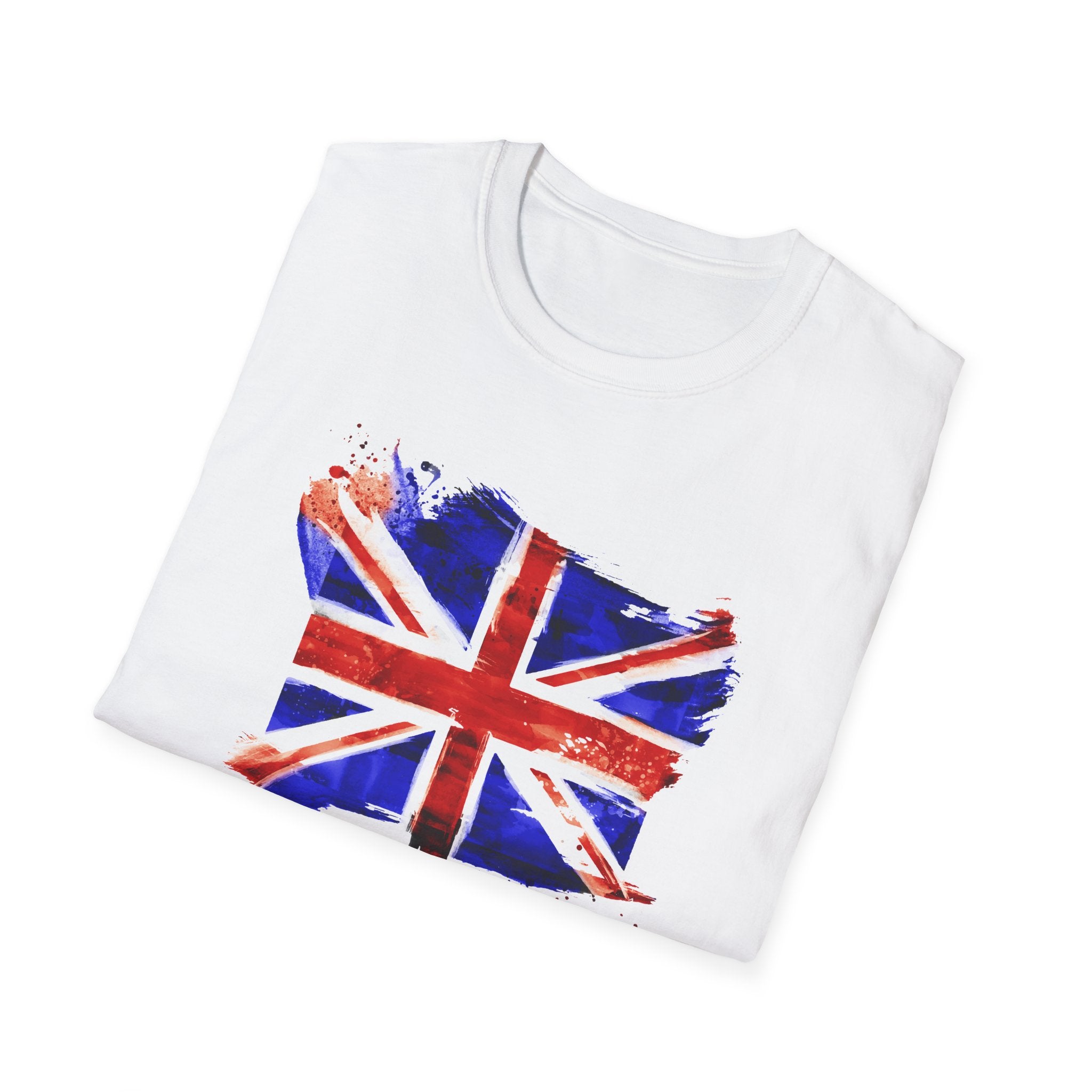 Union Jack Paint Brush UK Flag T-Shirt — British Pride Graphic Tee