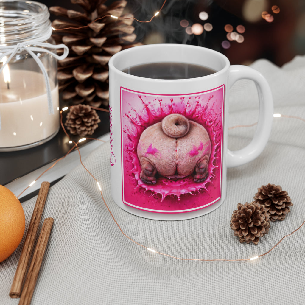 Pug Mug – "I Puggin' Woof You!" Personalized Pet Coffee Cup