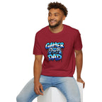 Gamer Dad T-Shirt — Blue Controller T-shirt