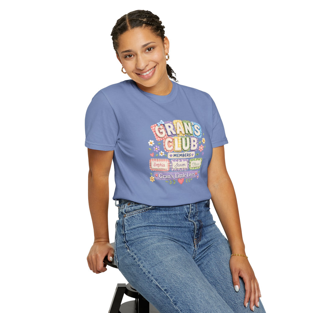 Grans Club T-Shirt – Personalized ‘Grans Club’ Family Names Tee