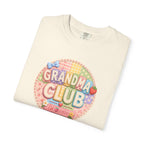 Grandma Club T-Shirt — Cute Retro Floral Badge Tee for Grandmothers