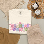 Grandma Power T-Shirt — Cute Heart Graphic Tee for Grandmothers