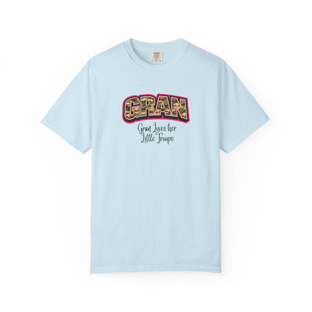 Gran Floral Graphic T-Shirt — "Gran Loves Her Little Troops" Gift Tee