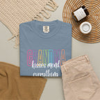 Grandma Pastel Rainbow T-Shirt — Retro Block Letter Grandma Tee