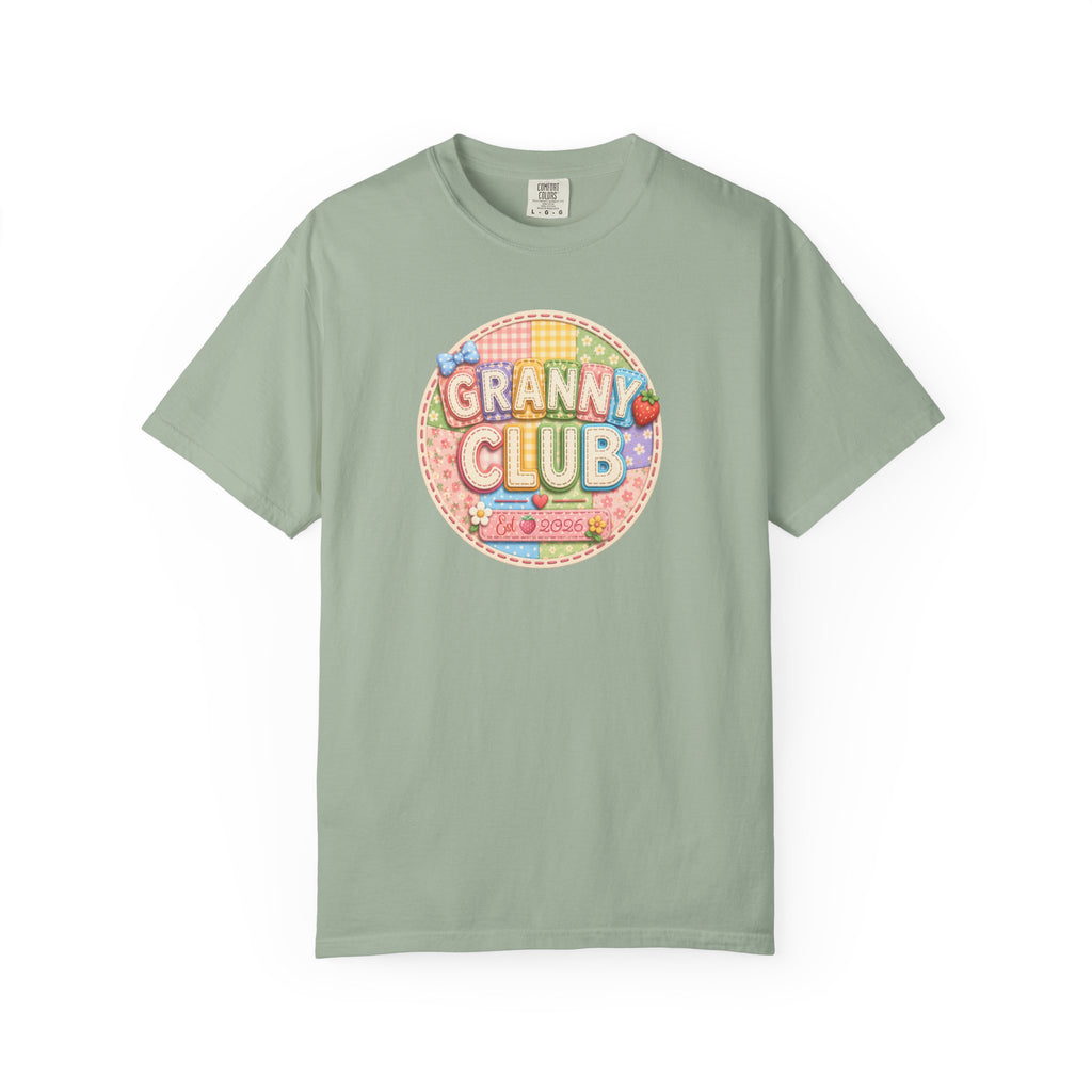 Granny Club Graphic T-Shirt — Retro Candy Patch Design