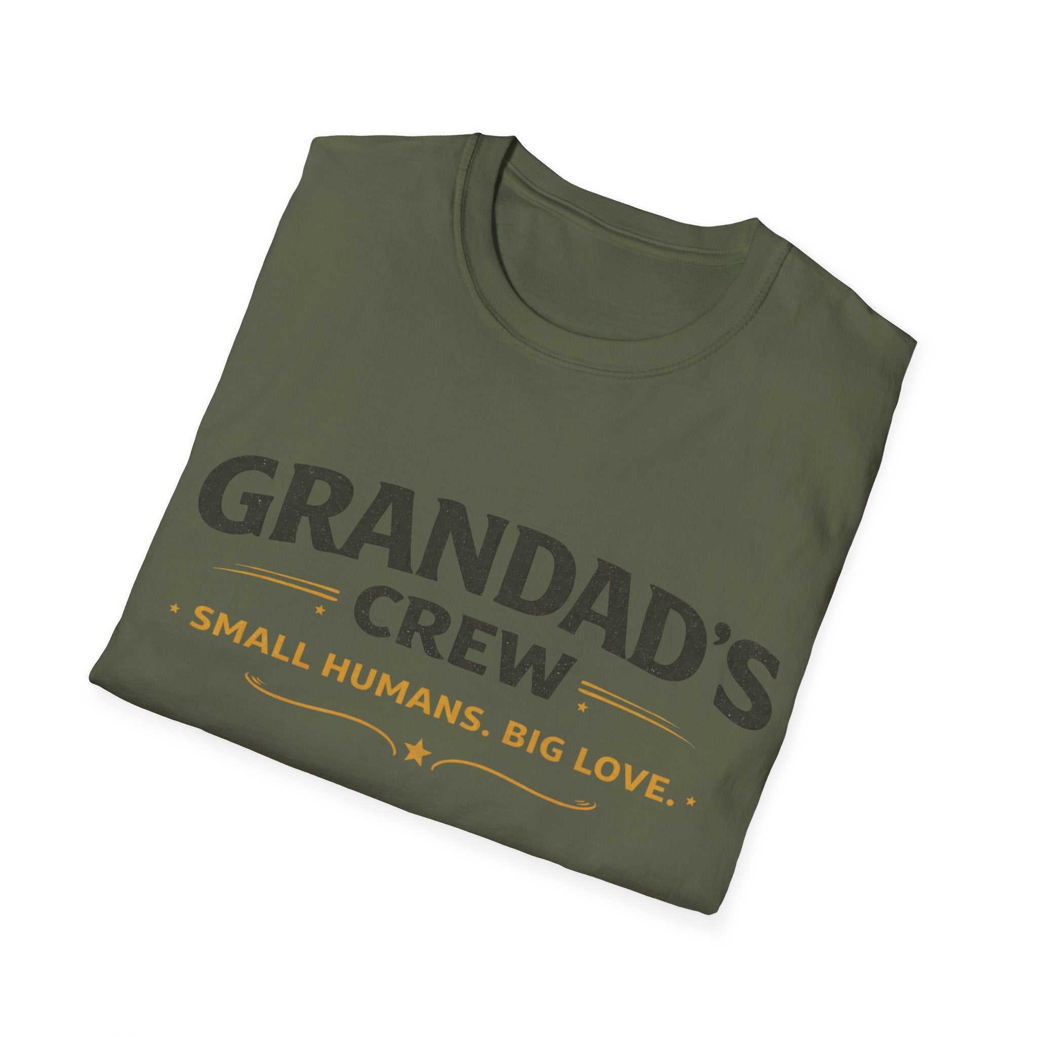 Granddad's Crew T-Shirt — "Small Humans, Big Love" Grandpa Gift