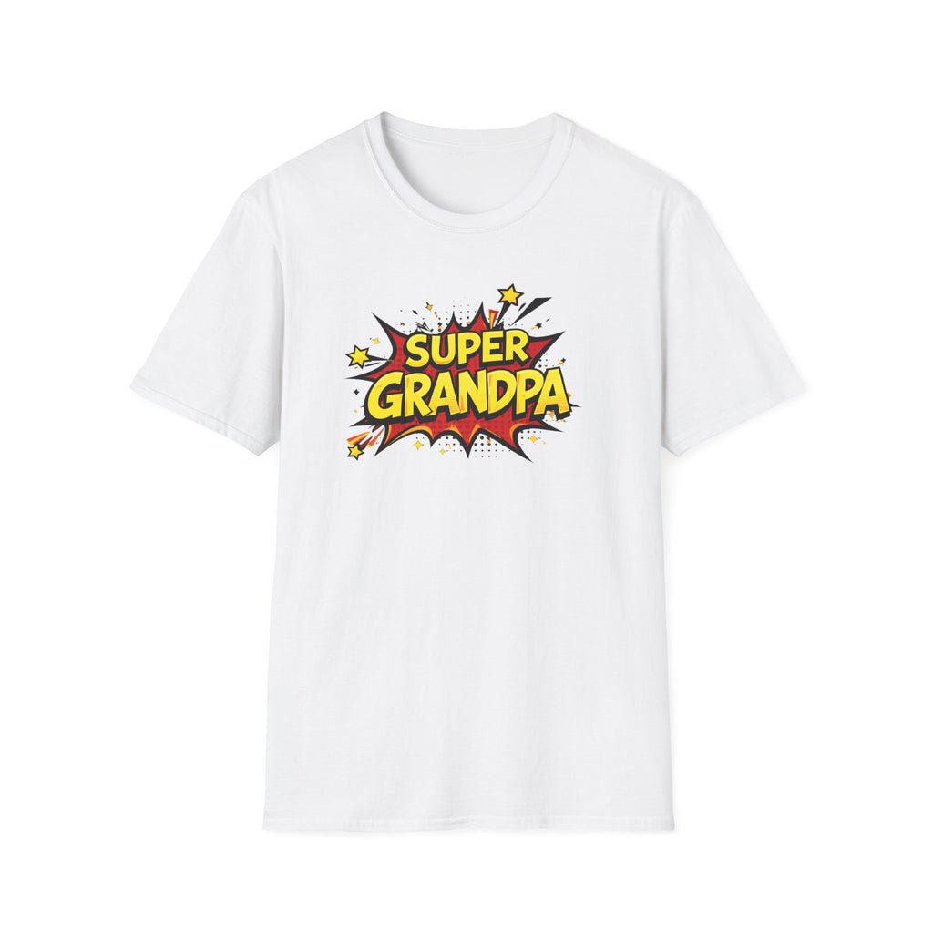 Super Grandpa T-Shirt – Comic Book Retro Graphic Tee for Grandfathers