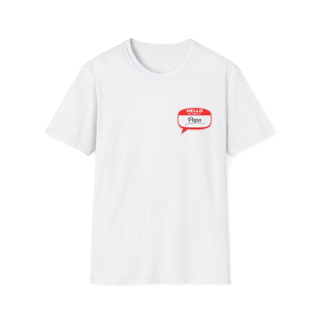 Hello Papa Speech Bubble T-Shirt – Cute Dad Gift for New Fathers & Father’s Day