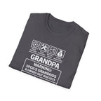 Grandpa Warning T-Shirt – ‘Spoils Grandkids & Hands Out Biscuits’ Funny Grandpa Tee