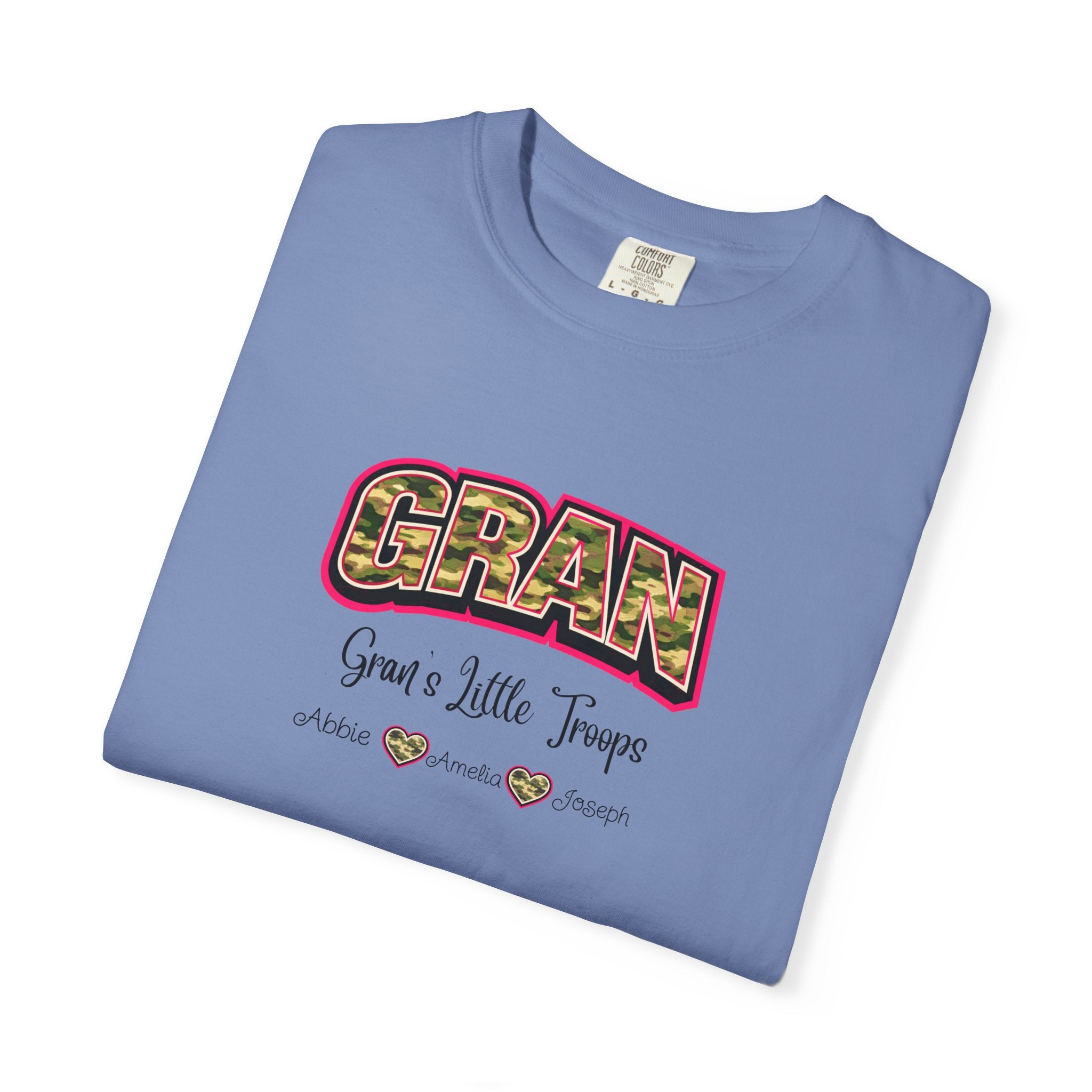 Gran Grandma T-Shirt — "Gran: Good a Little Trouble" Vintage Floral Tee