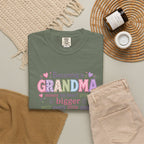 Grandma T-Shirt - "Becoming a Grandma Means My Heart Grows Bigger" - Cute Pastel New Grandma Gift
