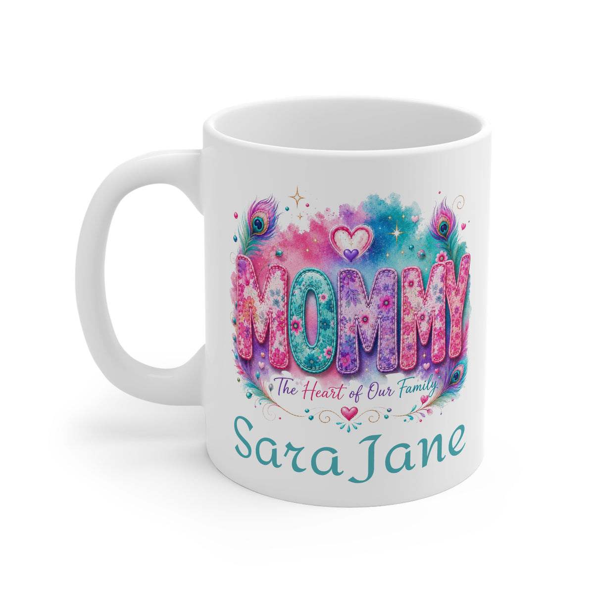 MOMMY  "The Heart of Our Family" Mug - Personalised