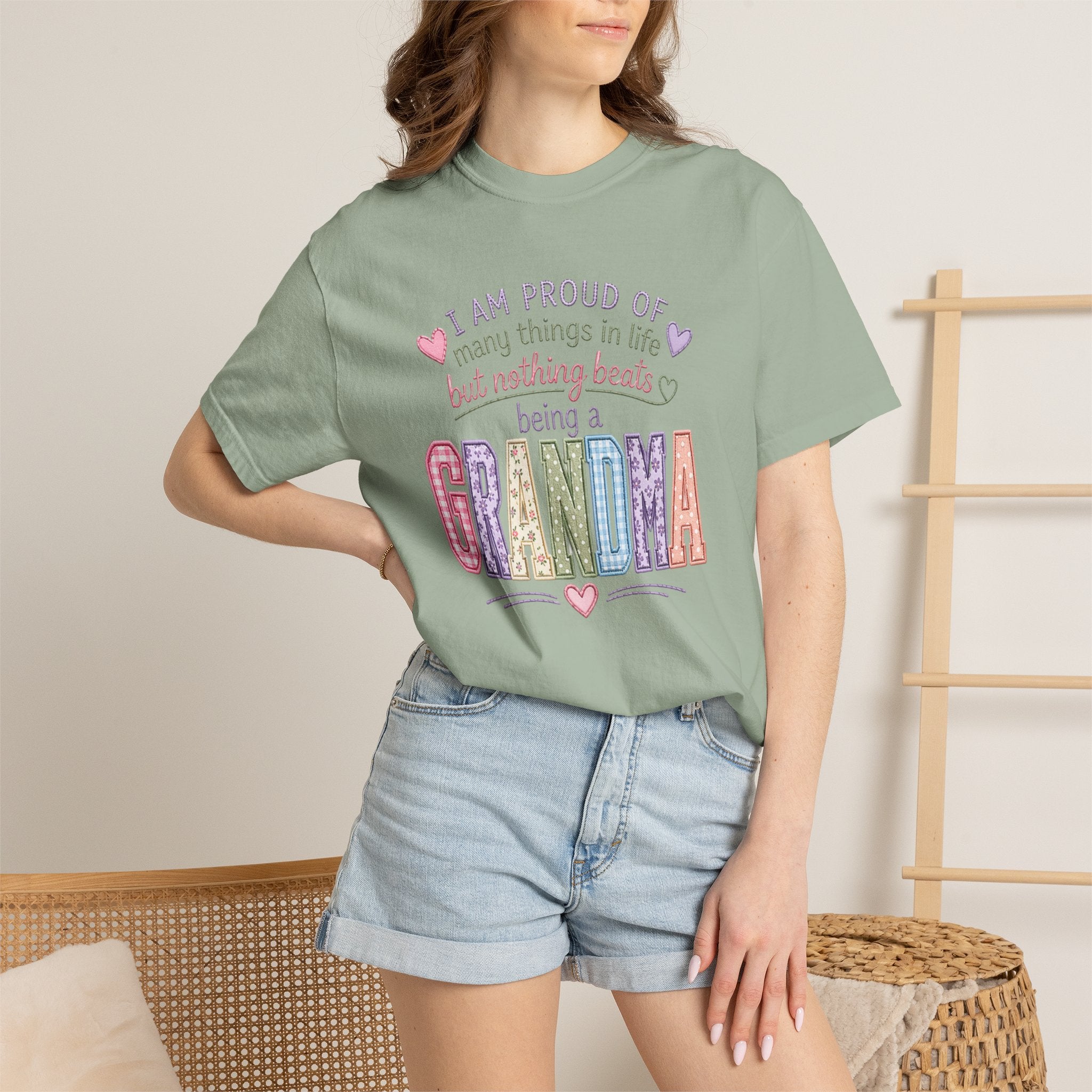 Grandma Pride T-Shirt – "I Am Proud of Many Things in Life but Nothing Beats Being a Grandma"