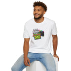 "I Am Born To Be A Gamer Dad" Neon T‑Shirt