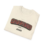 Grandad Est. 2026 T-Shirt — Plaid Grandpa Gift Tee