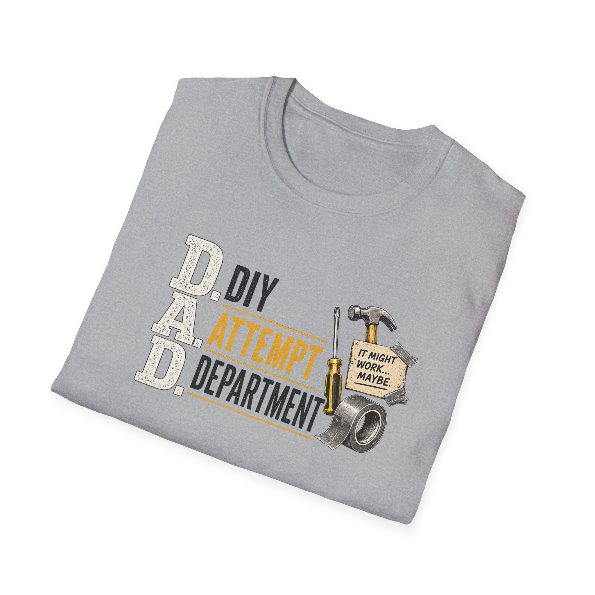 DIY Attempt Department T-Shirt — 'D.A.D. DIY Humour Tee