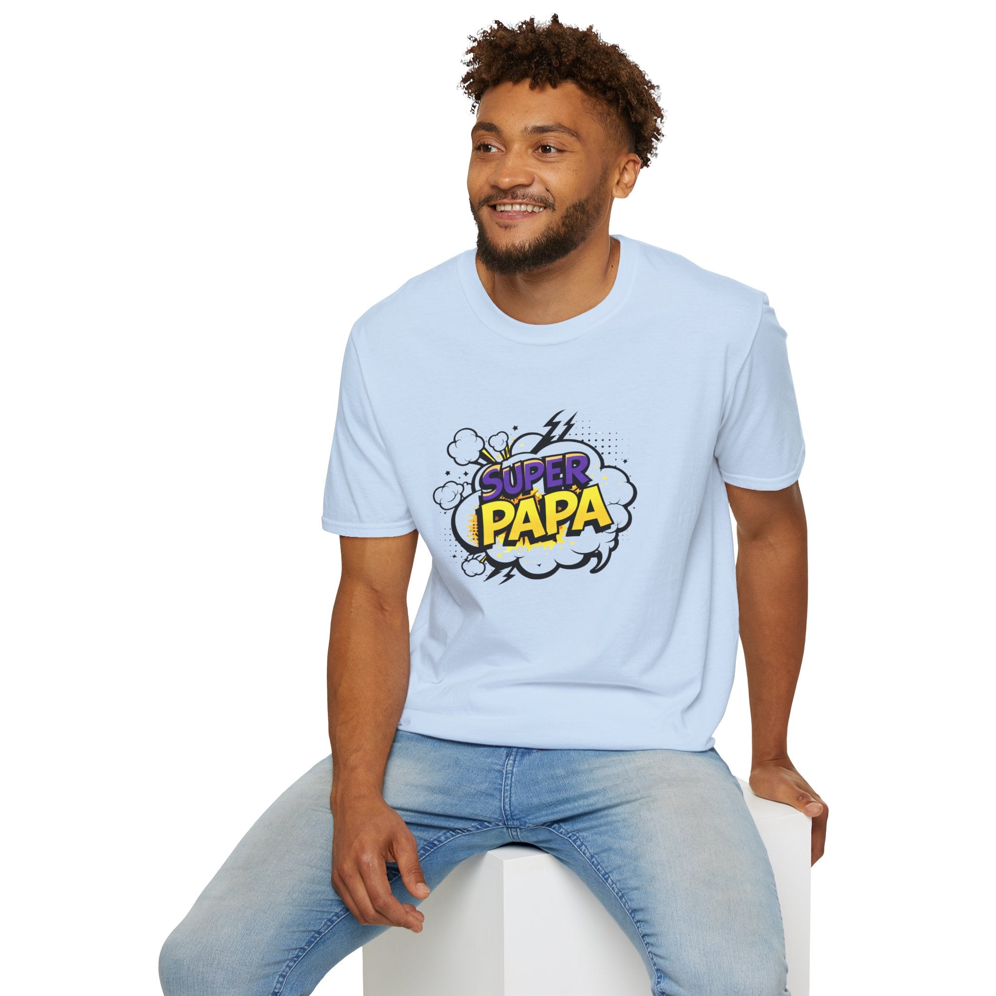 Super Papa T-Shirt — Comic Book Style Father’s Day Tee