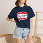 Hello My Name Is Grandmother T-Shirt - Retro Name Badge Tee for Moms & Grandmas