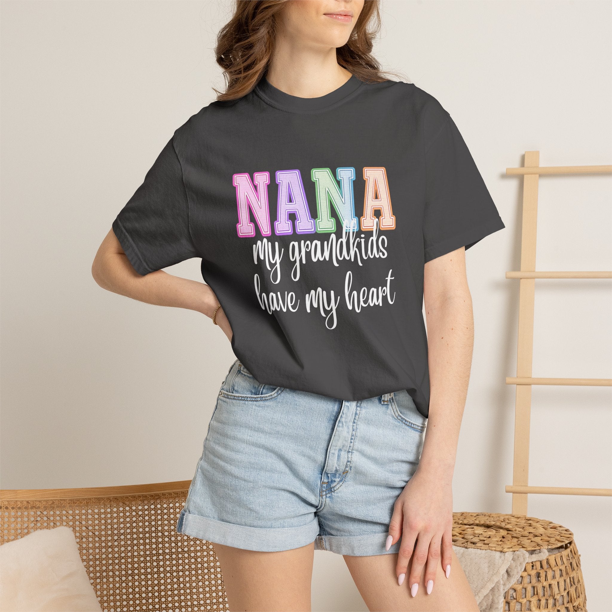 NANA My Grandkids Have My Heart Tee