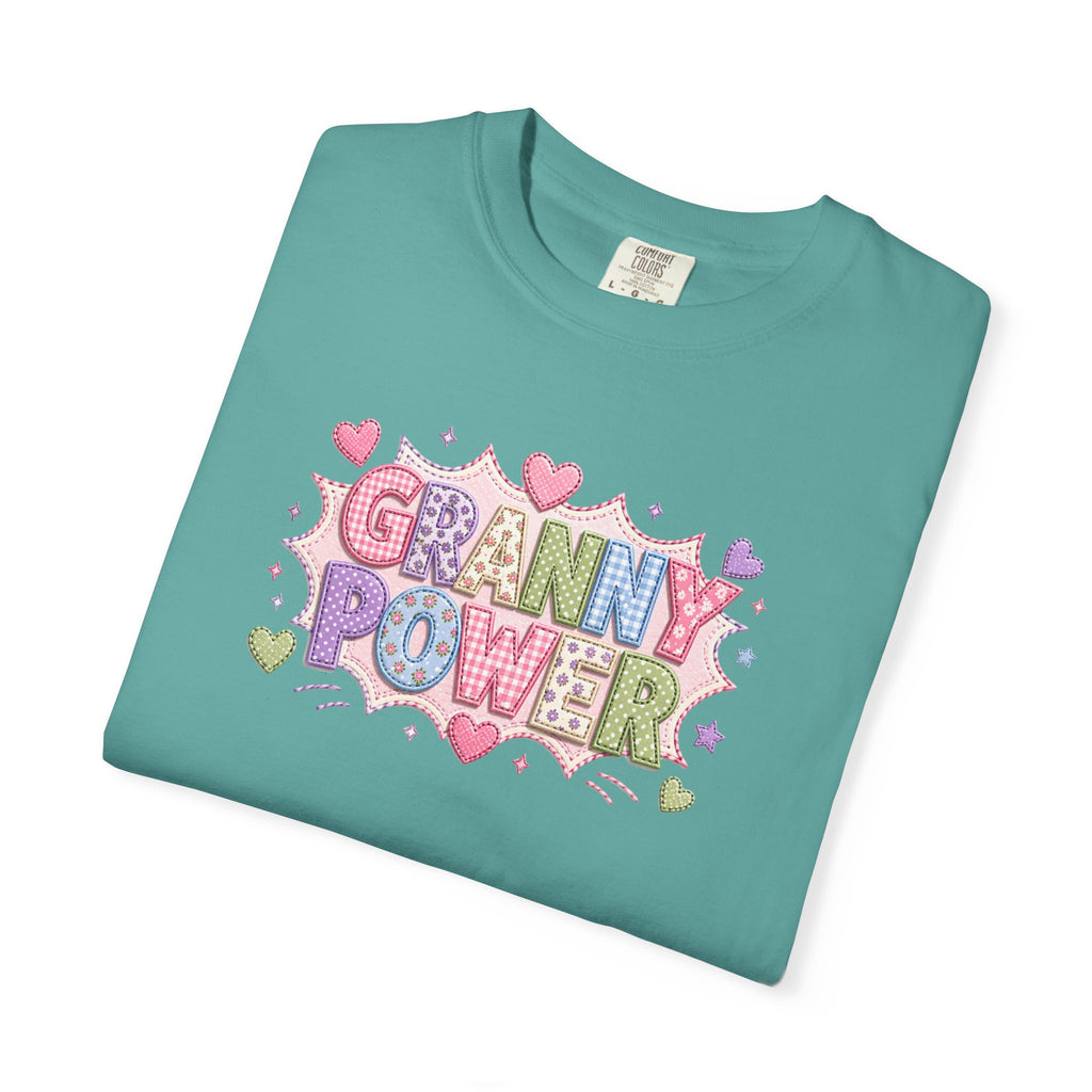 Granny Power T-Shirt — Retro Heart Graphic Tee for Grandmas