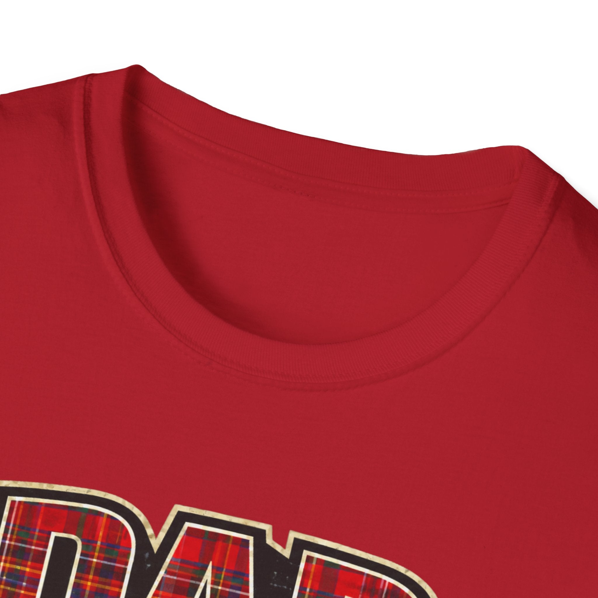 Dad Plaid Design T-Shirt — DAD Est. 2026 New Dad Gift