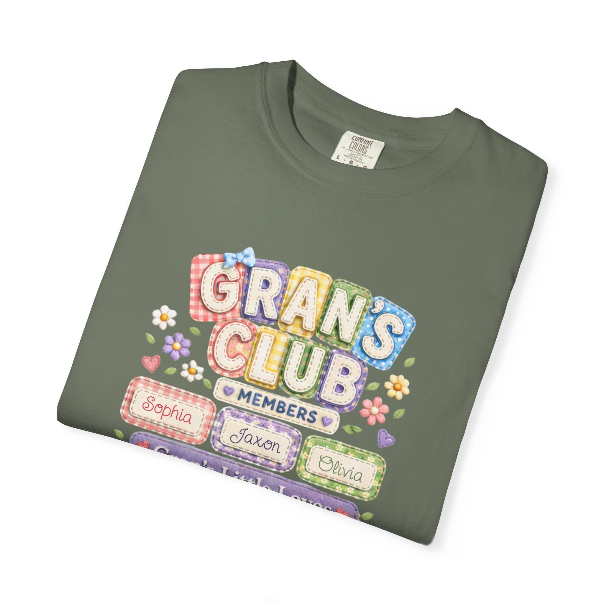 Grans Club T-Shirt – Personalized ‘Grans Club’ Family Names Tee