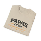 Papa's Crew T-Shirt — "Small Humans, Big Love" Grandpa Gift