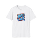 "Dad Life" Blue Graffiti Father T-Shirt