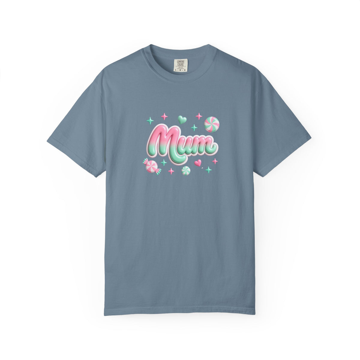 Mum Pastel Candy Script T-Shirt
