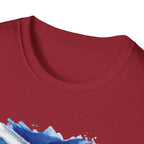 Made in Scotland T-Shirt — Watercolor Saltire Flag Tee
