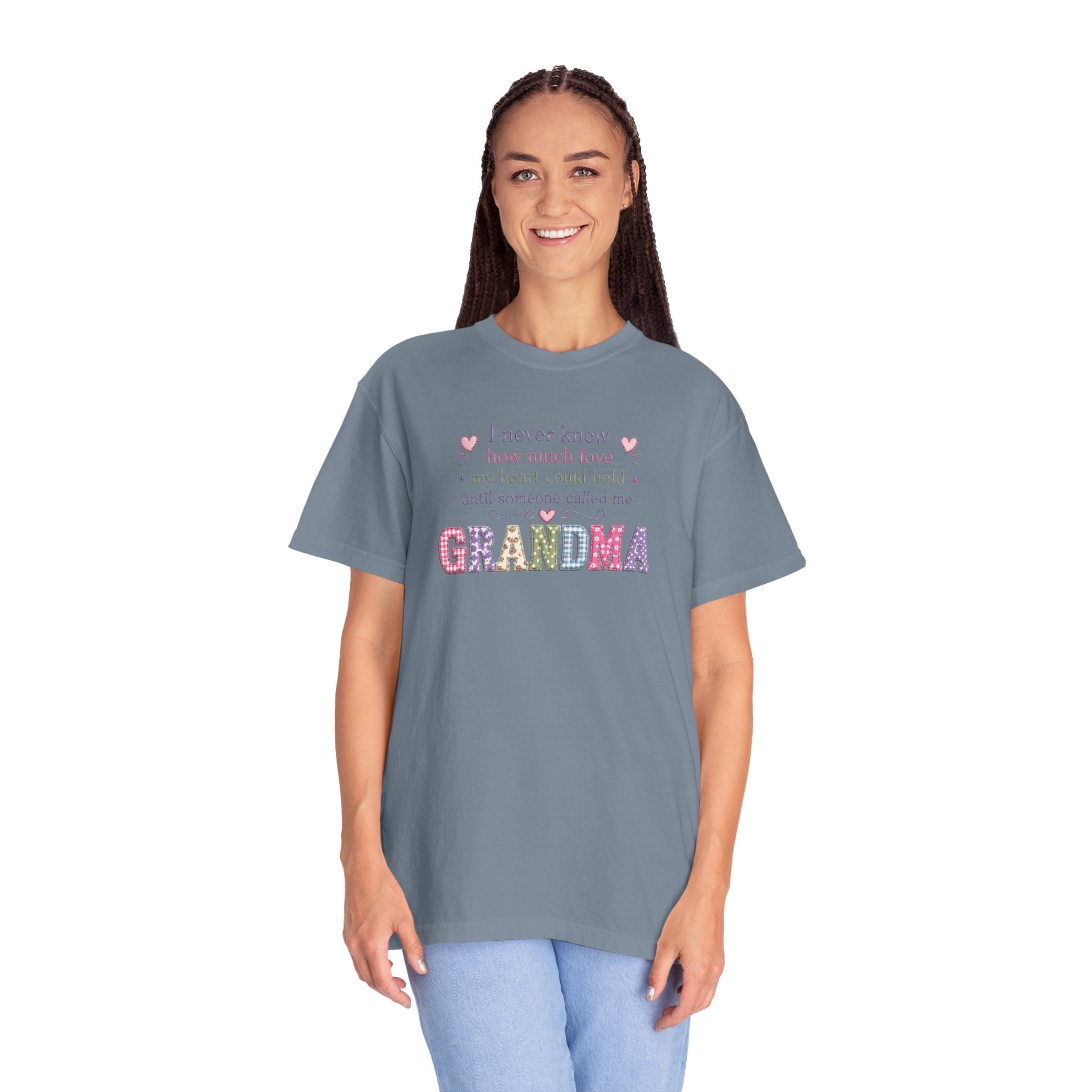 Grandma Floral Lettering T‑Shirt – "I Never Knew How Much Love" Mother's Day Gift