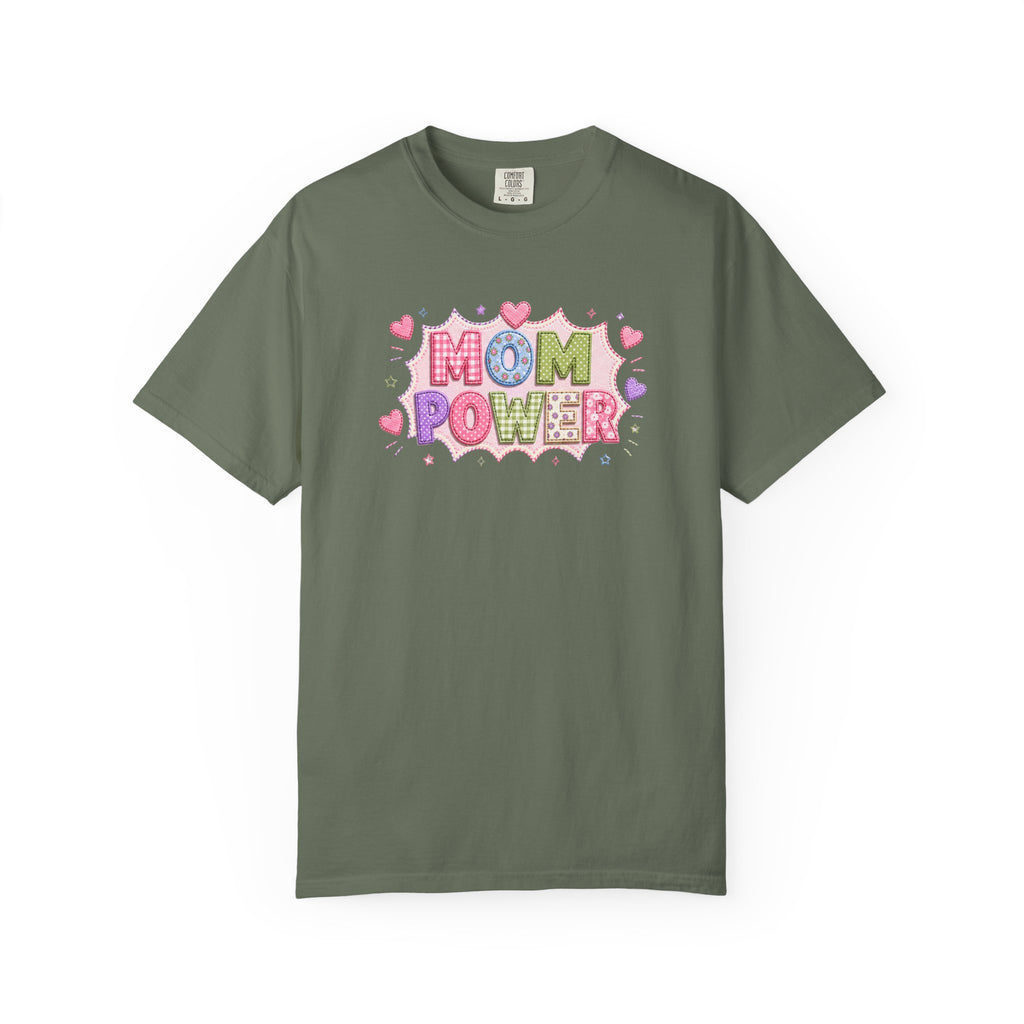 Mom Power T-Shirt — Cute Pastel Heart Mother's Day Tee