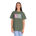 NANA Pastel Patchwork T-Shirt — "The Heart of Our Family" Gift