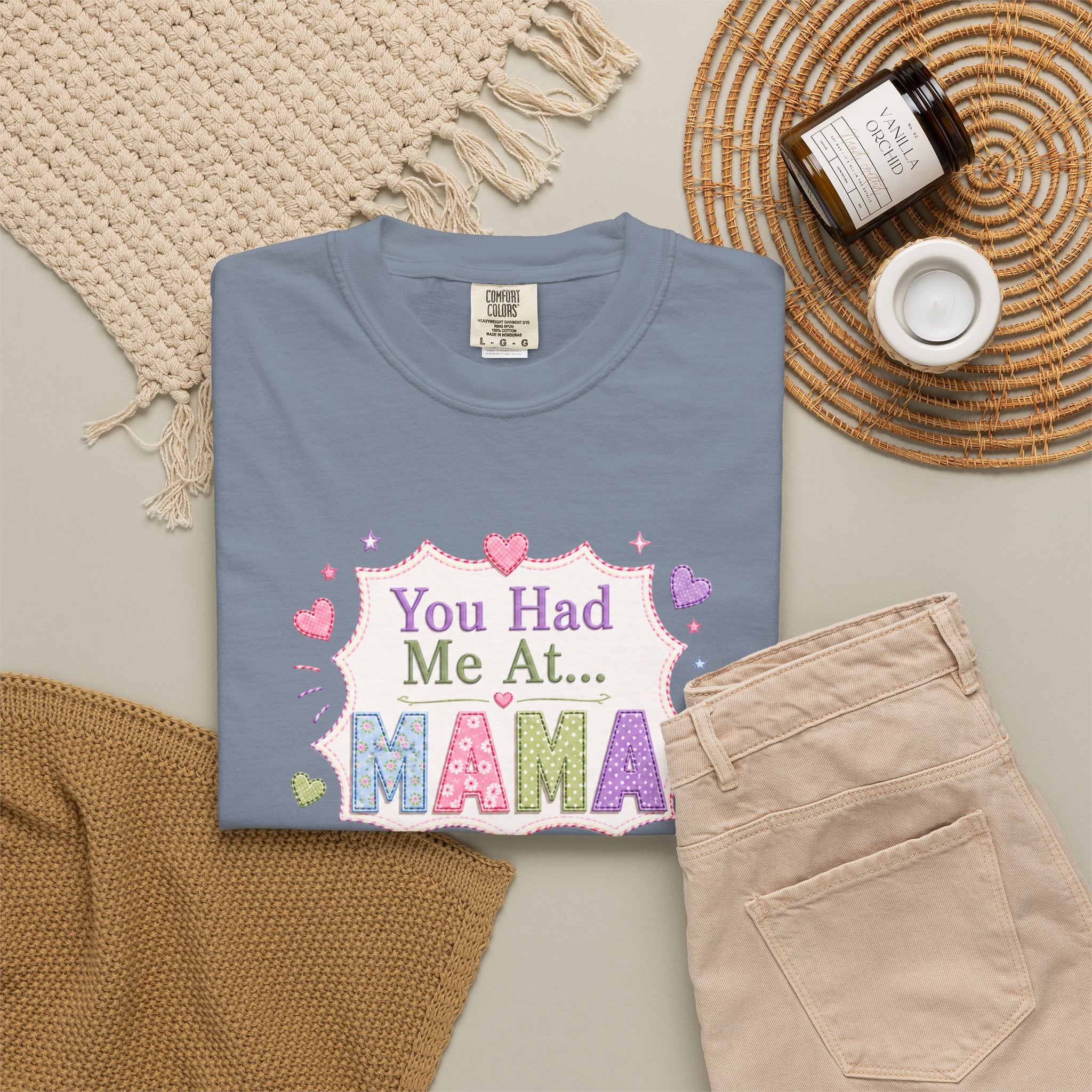You Had Me At Mama T-Shirt — Cute Pastel Mom Graphic Tee for Mother's Day