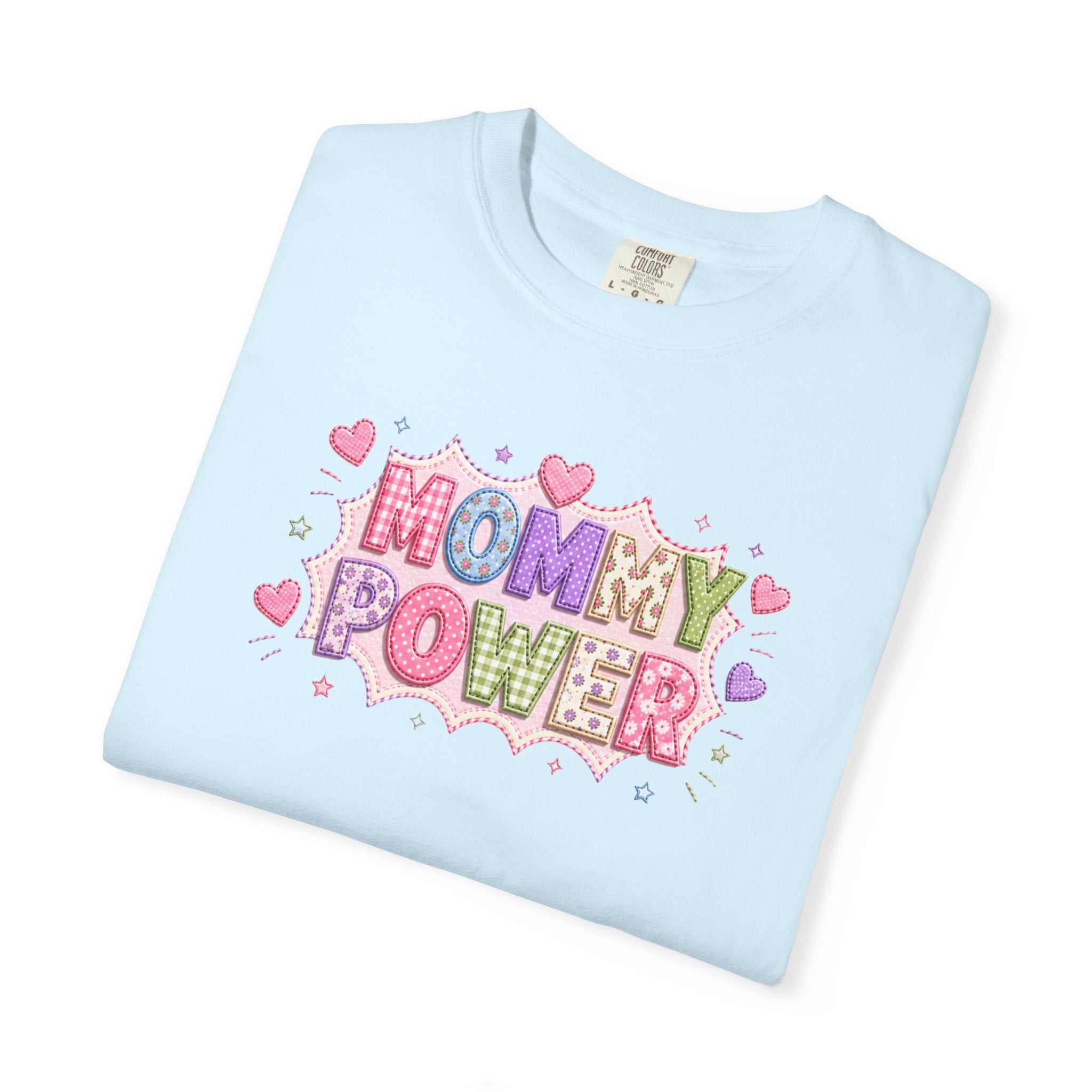 Mommy Power T-Shirt — Cute Heart Graphic Tee for Moms, Mother’s Day Gift