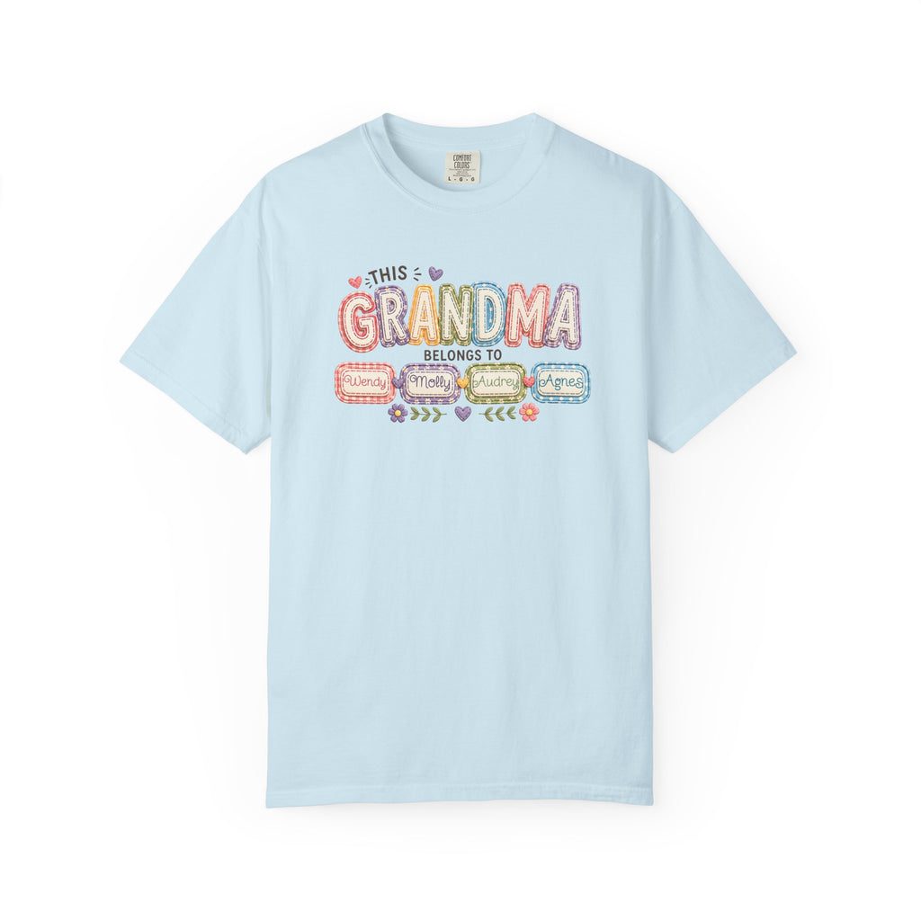 Grandma Belongs To Cute Pastel Family Names T-Shirt