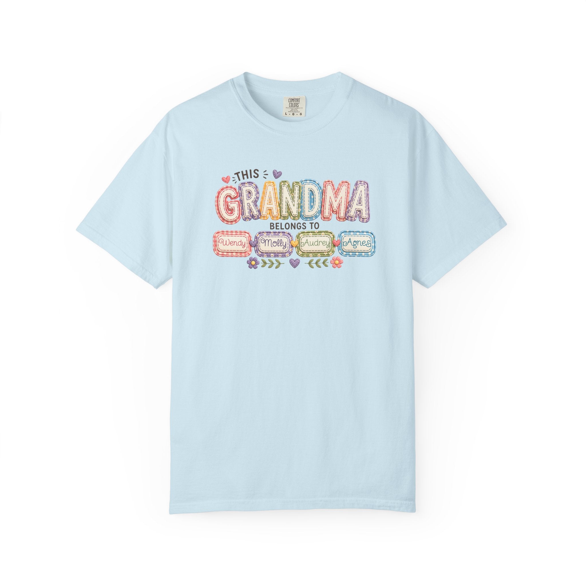 Grandma Belongs To Cute Pastel Family Names T-Shirt
