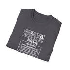 Papa Warning T-Shirt – ‘Spoils Grandkids’ Funny Grandpa Gift Tee