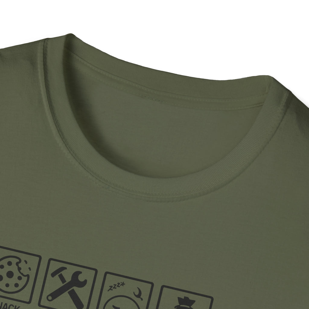 Funny Grandad T-Shirt — Spoils Grandchildren, Loves Biscuits & Hugs