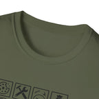 Funny Grandad T-Shirt — Spoils Grandchildren, Loves Biscuits & Hugs