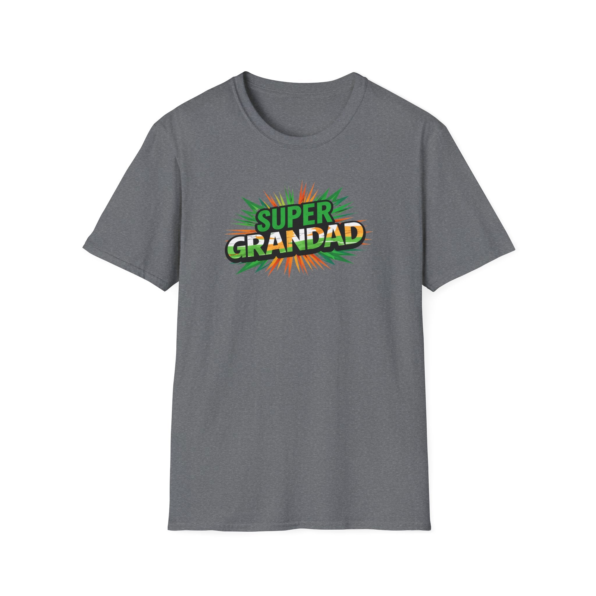 Super Grandad Ireland Flag/Irish themed T-Shirt — Retro Comic Style Gift for Grandpa (Father's Day, Birthday)