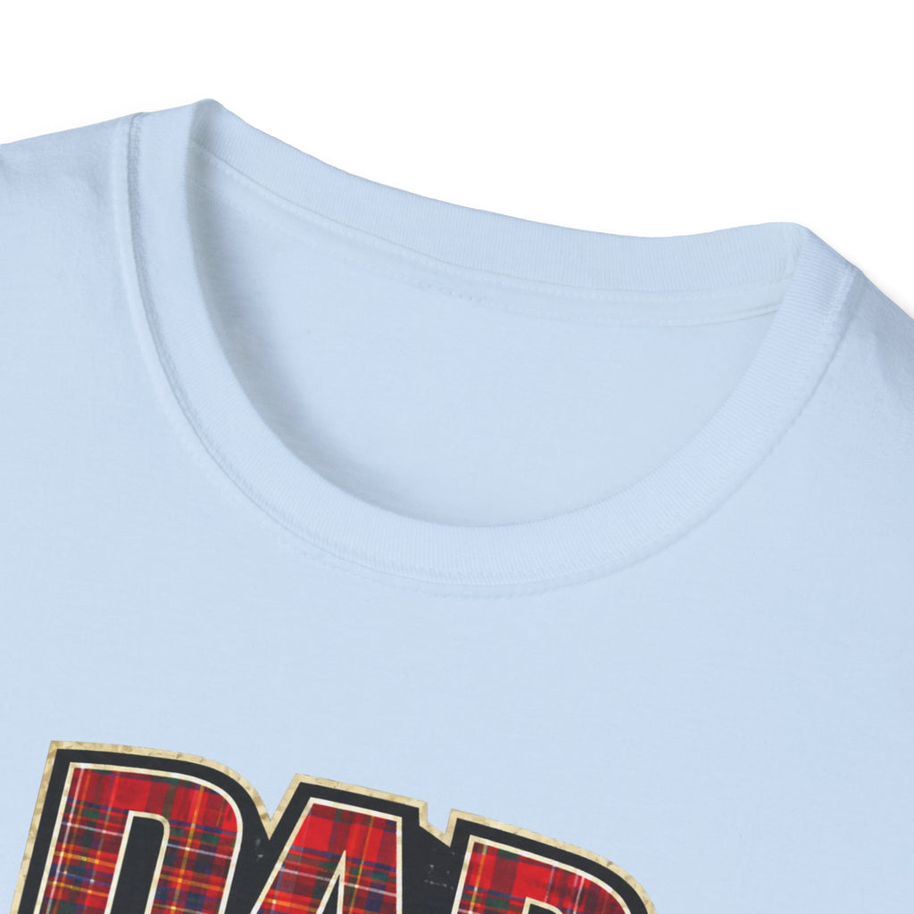 Dad Plaid Design T-Shirt – Rustic Father’s Day Gift