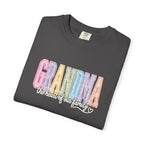 Grandma Floral Graphic T-Shirt — "Grandma, the heart of our family" Gift Tee